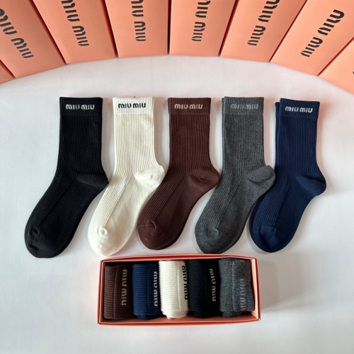 Replica MIU MIU Socks #1269560 $29.00 USD for Wholesale