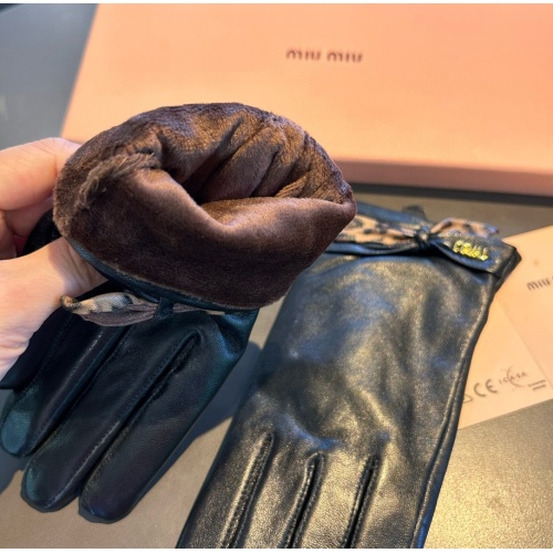 Replica MIU MIU Gloves For Women #1269563 $48.00 USD for Wholesale