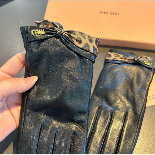 Replica MIU MIU Gloves For Women #1269563 $48.00 USD for Wholesale