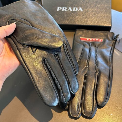 Replica Prada Gloves For Men #1269568 $52.00 USD for Wholesale