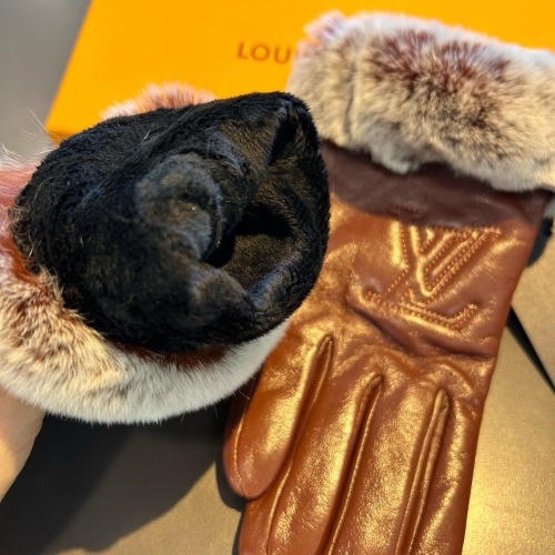 Replica Louis Vuitton LV Gloves For Women #1269585 $45.00 USD for Wholesale