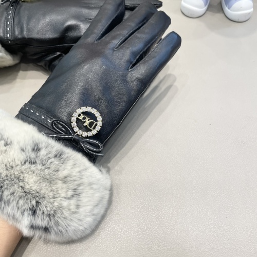 Replica Christian Dior Gloves For Women #1269598 $52.00 USD for Wholesale