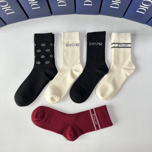 Replica Christian Dior Socks #1269609 $29.00 USD for Wholesale