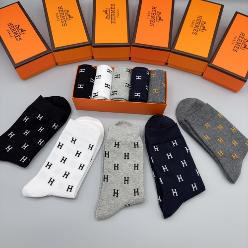 Replica Hermes Socks #1269619 $29.00 USD for Wholesale