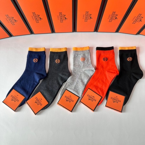 Replica Hermes Socks #1269636 $29.00 USD for Wholesale