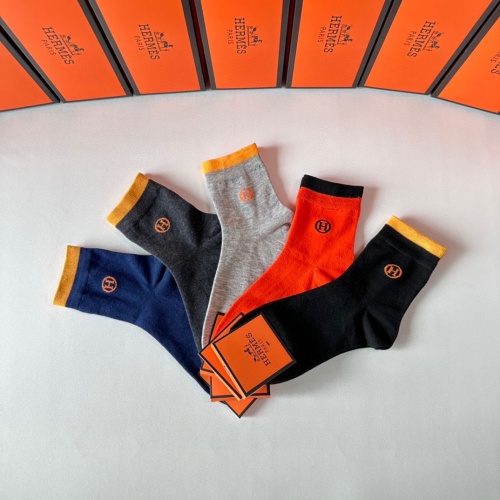 Replica Hermes Socks #1269636 $29.00 USD for Wholesale