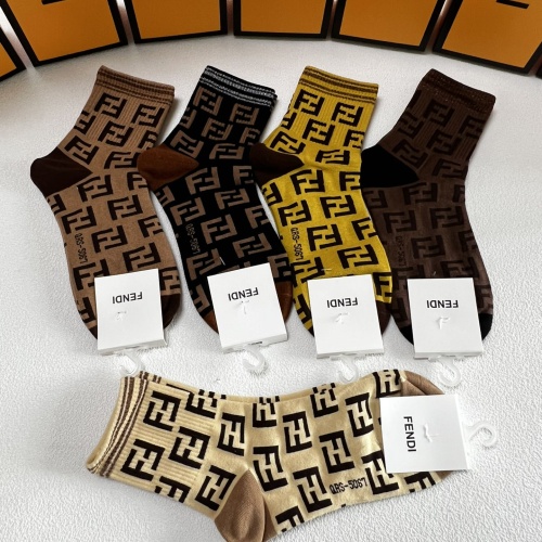 Replica Fendi Socks #1269645 $27.00 USD for Wholesale