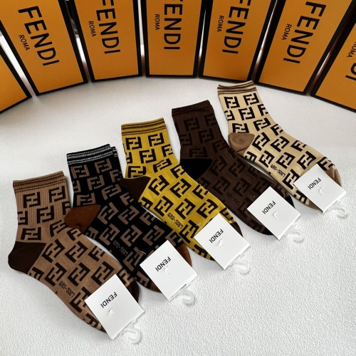 Replica Fendi Socks #1269645 $27.00 USD for Wholesale