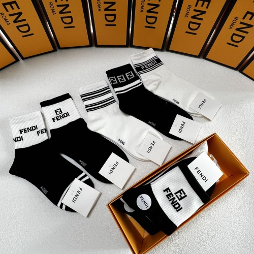 Replica Fendi Socks #1269646 $27.00 USD for Wholesale