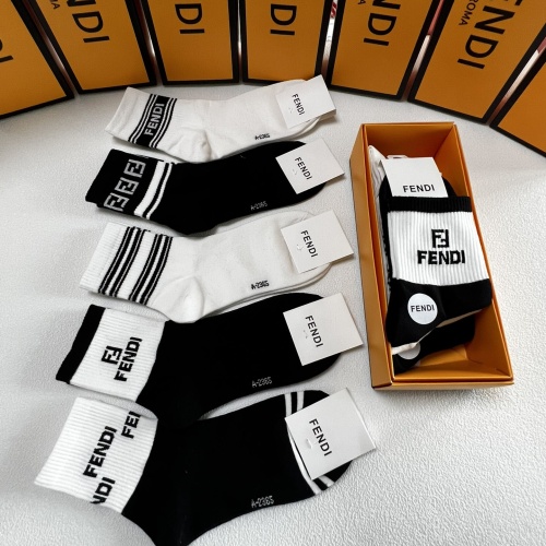 Replica Fendi Socks #1269646 $27.00 USD for Wholesale