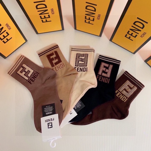 Replica Fendi Socks #1269649 $27.00 USD for Wholesale