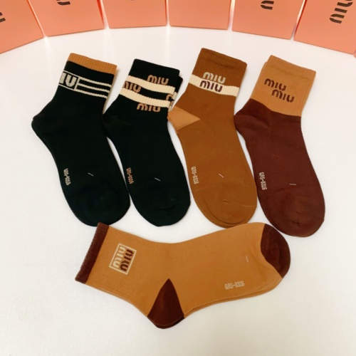 Replica MIU MIU Socks #1269650 $27.00 USD for Wholesale