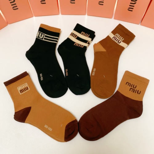 Replica MIU MIU Socks #1269650 $27.00 USD for Wholesale