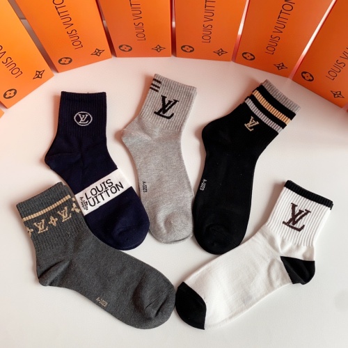 Replica Louis Vuitton LV Socks #1269654 $27.00 USD for Wholesale