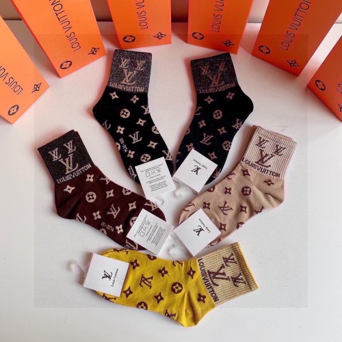 Replica Louis Vuitton LV Socks #1269655 $27.00 USD for Wholesale