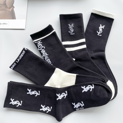 Replica Yves Saint Laurent YSL Socks #1269656 $29.00 USD for Wholesale