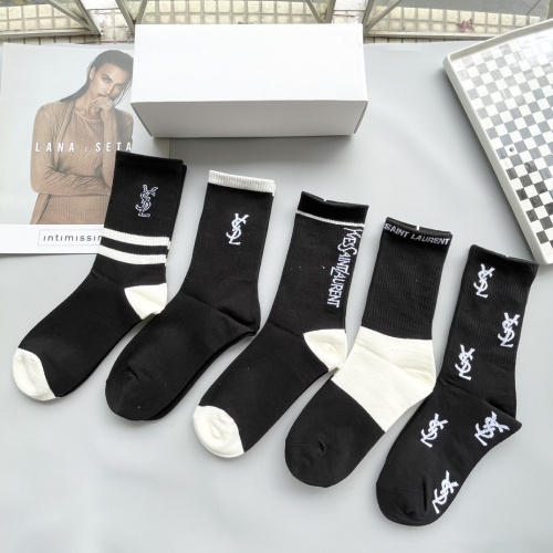 Replica Yves Saint Laurent YSL Socks #1269656 $29.00 USD for Wholesale