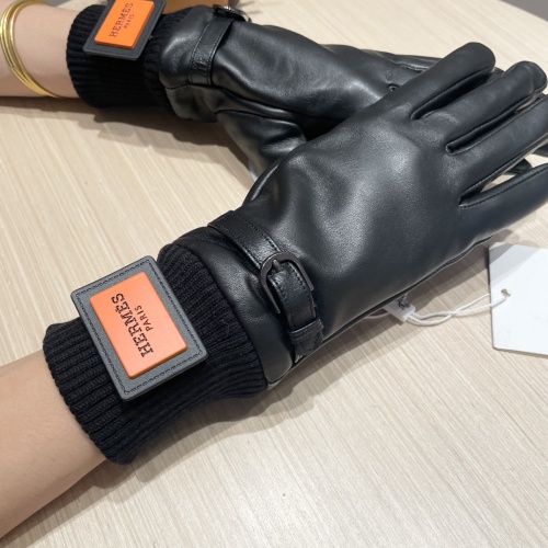 Replica Hermes Gloves For Women #1269677 $48.00 USD for Wholesale