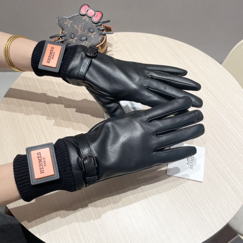 Replica Hermes Gloves For Women #1269677 $48.00 USD for Wholesale