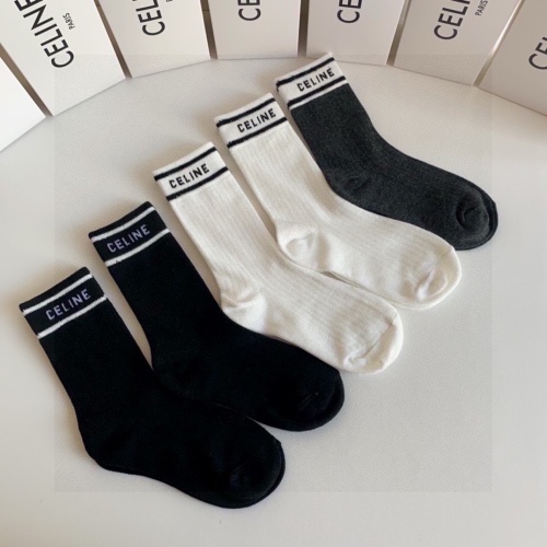 Replica Celine Socks #1269737 $29.00 USD for Wholesale