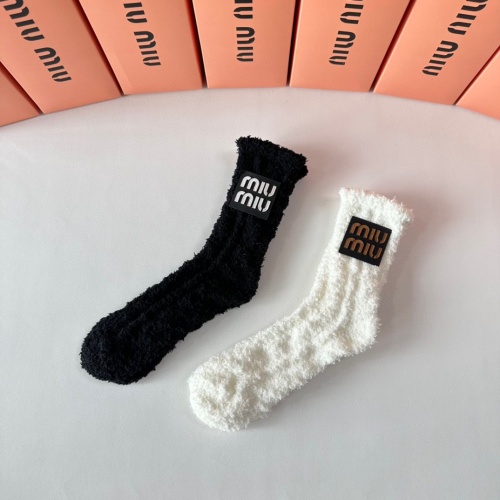 Replica MIU MIU Socks #1269739 $29.00 USD for Wholesale