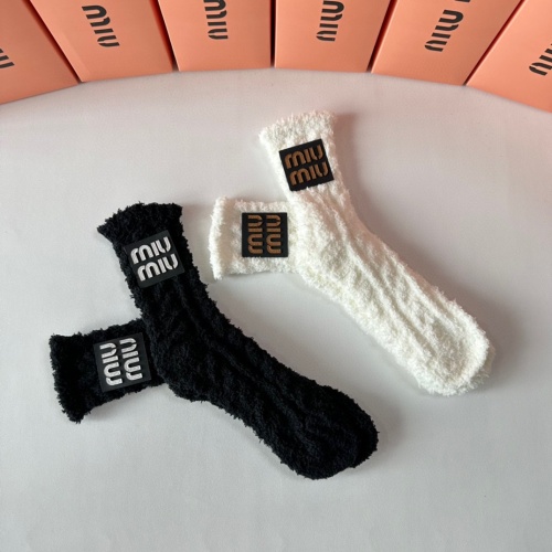 Replica MIU MIU Socks #1269739 $29.00 USD for Wholesale