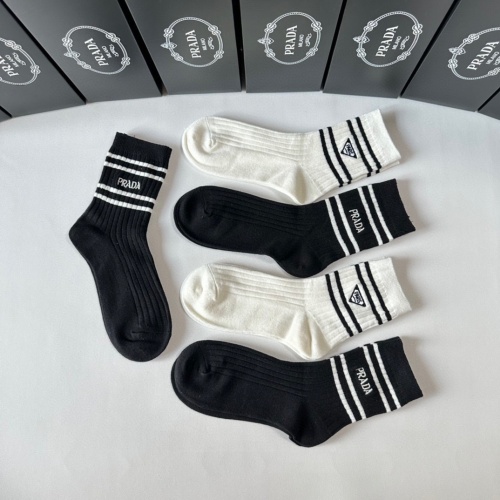 Replica Prada Socks #1269741 $29.00 USD for Wholesale