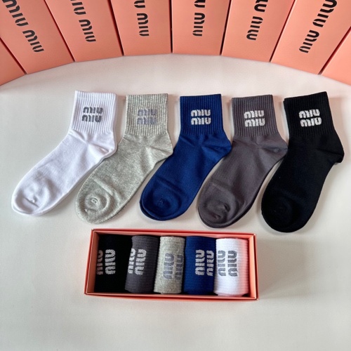 Wholesale MIU MIU Socks #1269743 $27.00 USD, Wholesale Quality Replica MIU MIU Socks