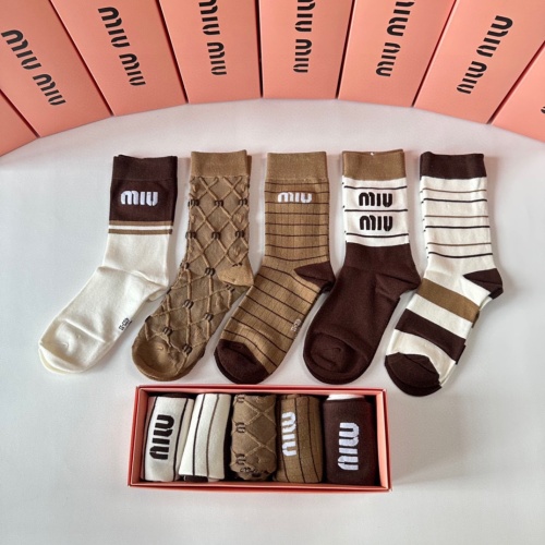 Wholesale MIU MIU Socks #1269745 $29.00 USD, Wholesale Quality Replica MIU MIU Socks