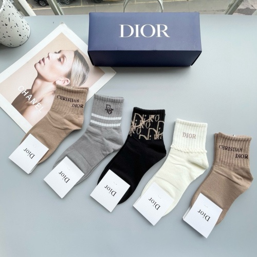 Replica Christian Dior Socks #1269749 $27.00 USD for Wholesale