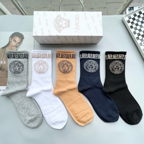 Replica Versace Socks For Men #1269750 $29.00 USD for Wholesale