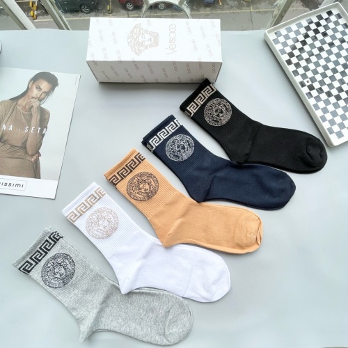 Replica Versace Socks For Men #1269750 $29.00 USD for Wholesale