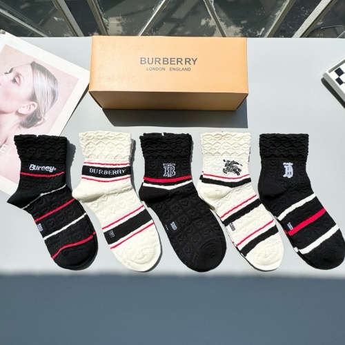 Replica Burberry Socks #1269756 $27.00 USD for Wholesale