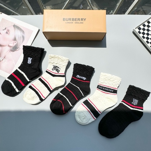 Replica Burberry Socks #1269756 $27.00 USD for Wholesale