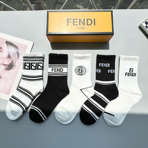 Wholesale Fendi Socks #1269757 $29.00 USD, Wholesale Quality Replica Fendi Socks