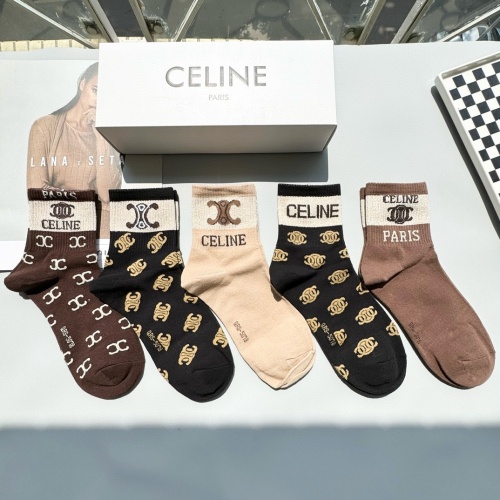 Replica Celine Socks #1269759 $27.00 USD for Wholesale