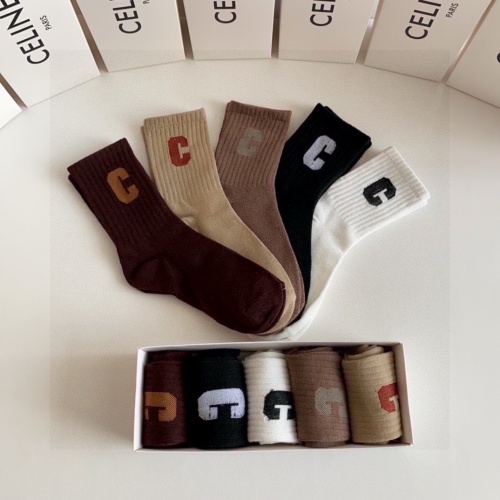 Replica Celine Socks #1269780 $29.00 USD for Wholesale