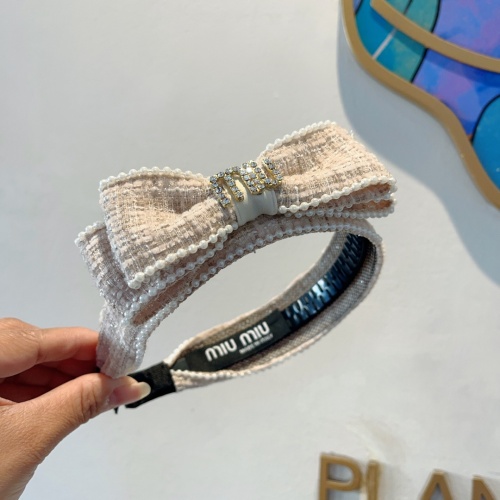 Replica MIU MIU Headband For Women #1269783 $27.00 USD for Wholesale