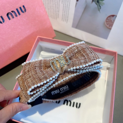 Replica MIU MIU Headband For Women #1269784 $27.00 USD for Wholesale