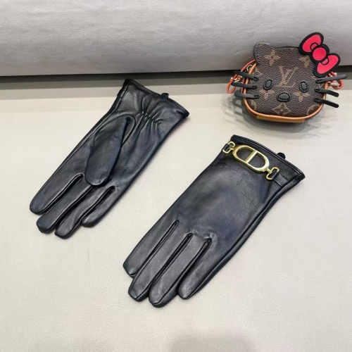 Replica Christian Dior Gloves For Women #1269815 $45.00 USD for Wholesale