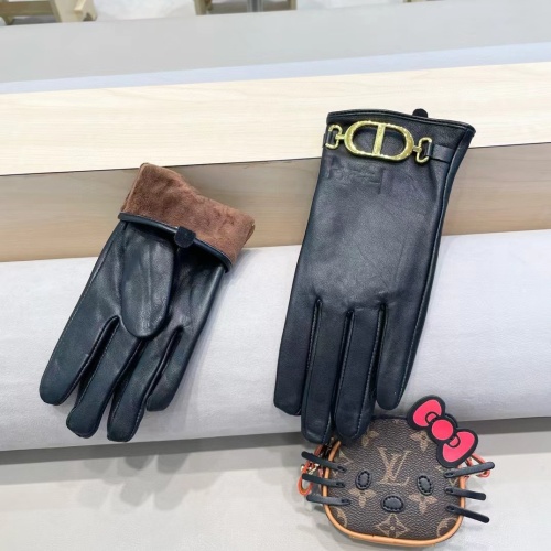 Replica Christian Dior Gloves For Women #1269815 $45.00 USD for Wholesale