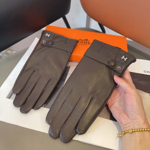 Wholesale Hermes Gloves For Men #1269822 $48.00 USD, Wholesale Quality Replica Hermes Gloves