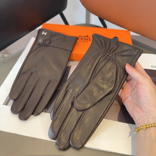 Replica Hermes Gloves For Men #1269822 $48.00 USD for Wholesale