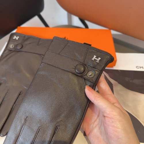 Replica Hermes Gloves For Men #1269822 $48.00 USD for Wholesale