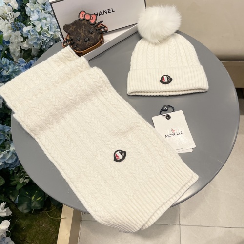 Wholesale Moncler Hat and Scarf Set #1269906 $64.00 USD, Wholesale Quality Replica Moncler Hat and Scarf and Glove Set