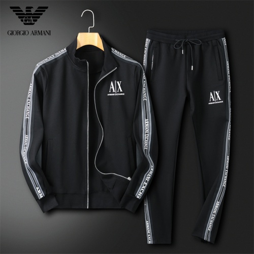 Wholesale Armani Tracksuits Long Sleeved For Men #1269916 $92.00 USD, Wholesale Quality Replica Armani Tracksuits