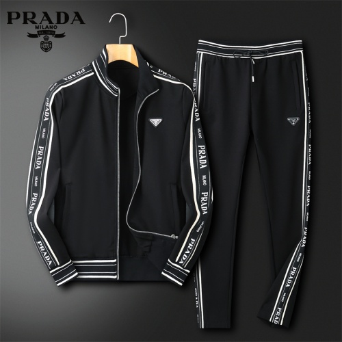 Wholesale Prada Tracksuits Long Sleeved For Men #1269917 $92.00 USD, Wholesale Quality Replica Prada Tracksuits