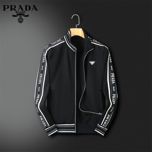 Replica Prada Tracksuits Long Sleeved For Men #1269917 $92.00 USD for Wholesale