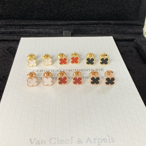 Replica Van Cleef & Arpels Earrings For Women #1269989 $45.00 USD for Wholesale