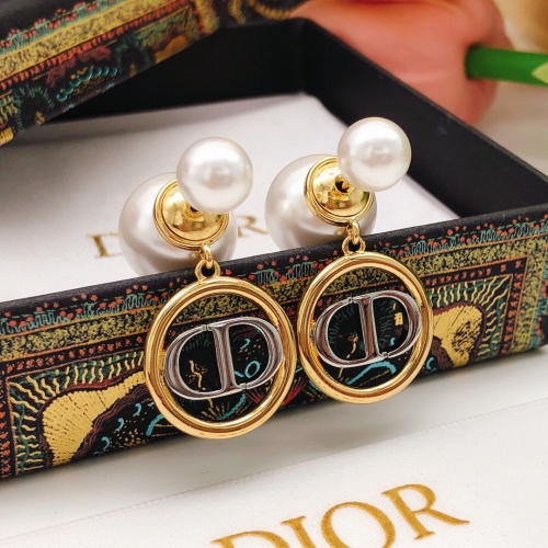 Replica Christian Dior Earrings For Women #1270075 $27.00 USD for Wholesale